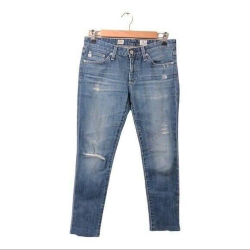 AG Adriano Goldschmied The Stilt Cigarette Leg Skinny Distressed Jean Size 26 - Picture 1 of 10
